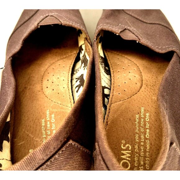 TOMS Womens Shoes Alpargata Slip On Original Canvas Classics Casual Gray 7.5 - Picture 8 of 13